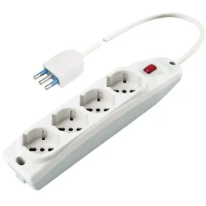Poly Pool PP0421 prolunghe e multiple 1,5 m 4 presa(e) AC Interno Bianco Super Prezzo