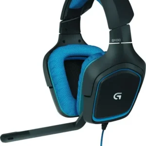 Professionale Logitech G G430 Auricolare Cablato A Padiglione Giocare Nero, Blu
