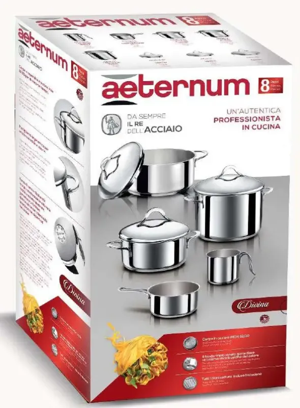 Aeternum Divina set di pentole Spedizione Espresso