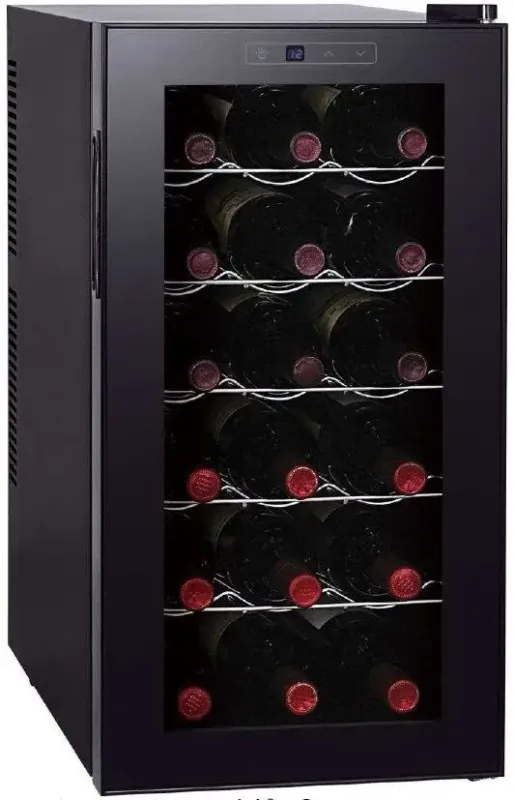 Melchioni Vermentino 18 Cantinetta termoelettrica Libera installazione Nero 18 bottiglia/bottiglie Must-Have