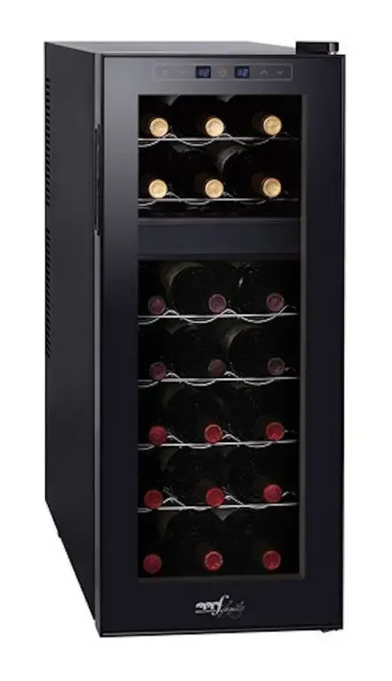 Solo Oggi Melchioni Vermentino Dual 21 Cantinetta termoelettrica Libera installazione Nero 21 bottiglia/bottiglie