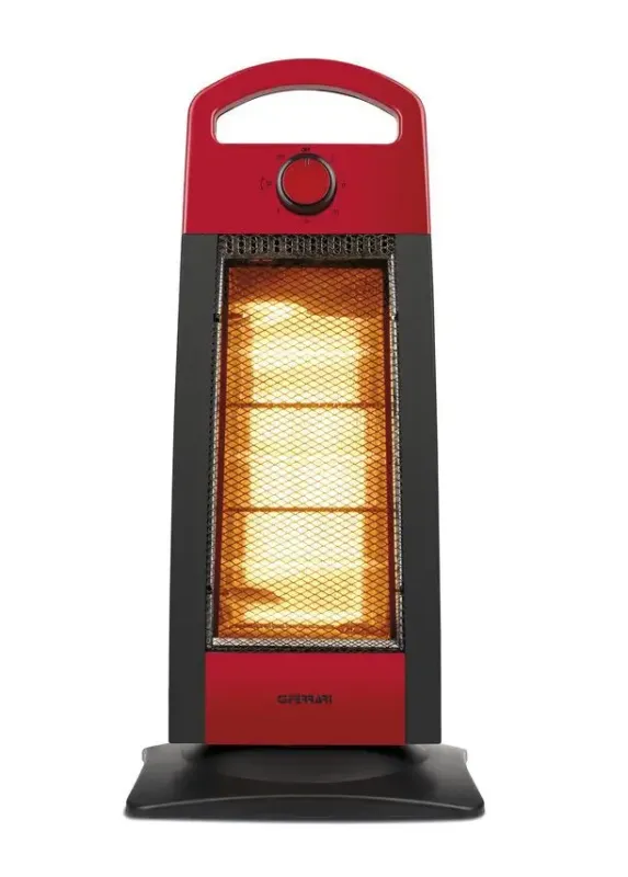 G3 Ferrari G60007 stufetta elettrica Interno Nero, Rosso 1200 W Riscaldatore di ambienti elettrico alogeno Saldi