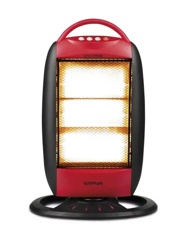 Ultime Pezzi G3 Ferrari G60006 stufetta elettrica Interno Nero, Rosso 1200 W Riscaldatore di ambienti elettrico alogeno