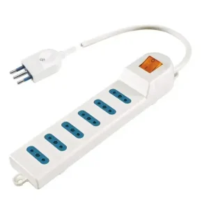 Poly Pool PP0409 prolunghe e multiple 1,5 m 6 presa(e) AC Interno Bianco Economico