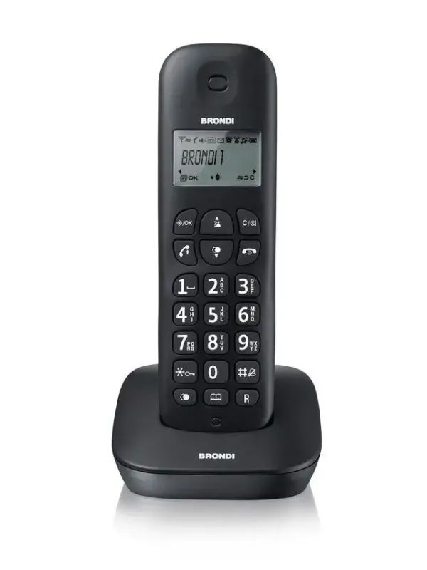 Pagamento Sicuro Brondi GALA Telefono DECT Identificatore di chiamata Nero