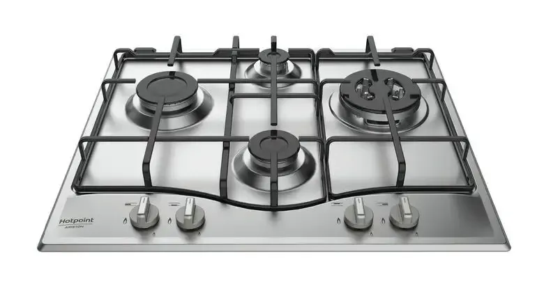 Prezzo Scontato Hotpoint PCN 642 T/IX/HAR piano cottura Acciaio inossidabile Da incasso 60 cm Gas 4 Fornello(i)