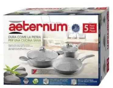 Occasione Aeternum Silver Inuction Box 8pcs set di pentole