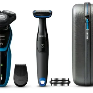 Esclusivo Philips AquaTouch Rasoio elettrico Wet & Dry