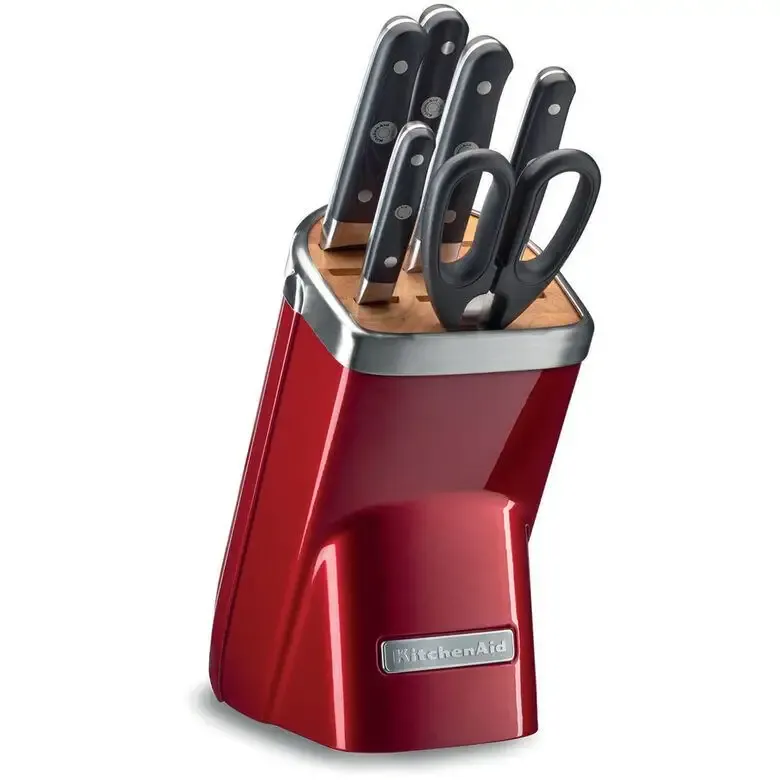 A Buon Prezzo KitchenAid KKFMA07CA posata da cucina e set di coltelli 7 pz Set di coltelli/coltelleria con ceppo