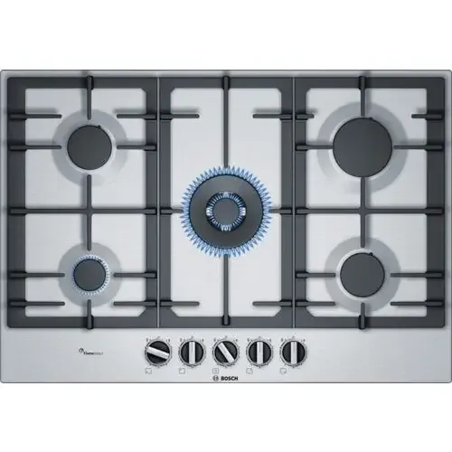 Bosch Serie 6 PCQ7A5B90 piano cottura Acciaio inossidabile Da incasso Gas 5 Fornello(i) Occasione