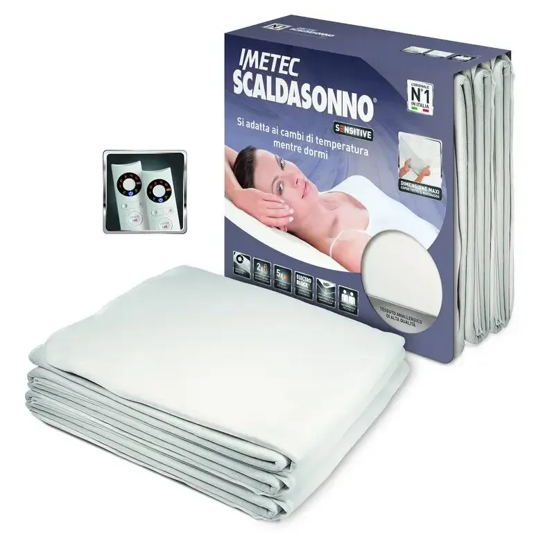 Imetec Scaldasonno Sensitive Maxi Doubl Coperta elettrica 300 W Bianco Microfibra Offerta Speciale