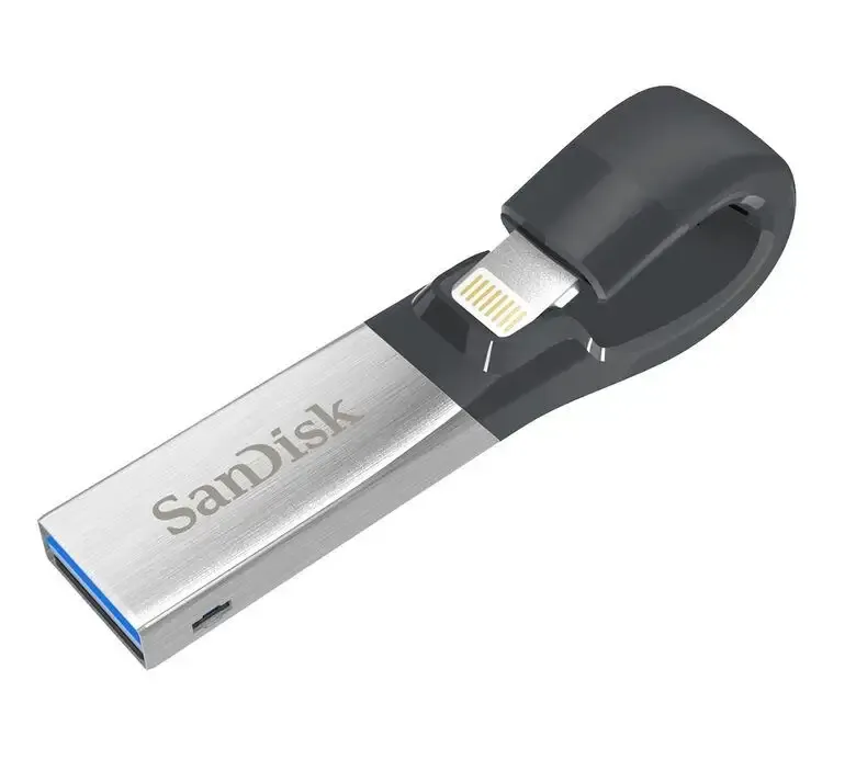 SanDisk iXpand unità flash USB 32 GB USB Type-A / Lightning 3.2 Gen 1 (3.1 Gen 1) Nero, Argento Subito Disponibile