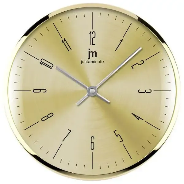 Novità Lowell Justaminute 14949G orologio da parete Orologio da parete in quarzo Cerchio Oro