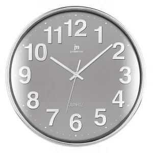 Acquista Ora Lowell Justaminute 00816 Orologio da parete in quarzo Cerchio Cromo, Grigio