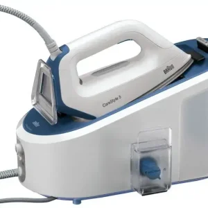 Esclusivo Braun IS 5145 WH ferro da stiro a caldaia 2400 W 2 L Blu, Bianco
