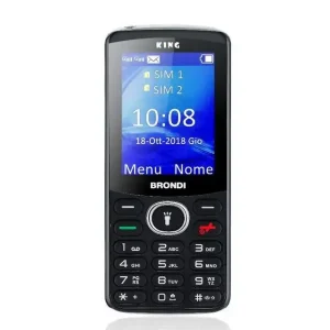 Miglior Prezzo Brondi King 6,1 cm (2.4") Nero Telefono cellulare basico
