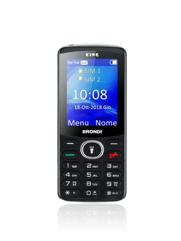 Miglior Prezzo Brondi King 6,1 cm (2.4") Nero Telefono cellulare basico