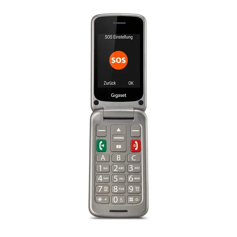 Gigaset GL590 7,11 cm (2.8") 113 g Argento Telefono per anziani Novità
