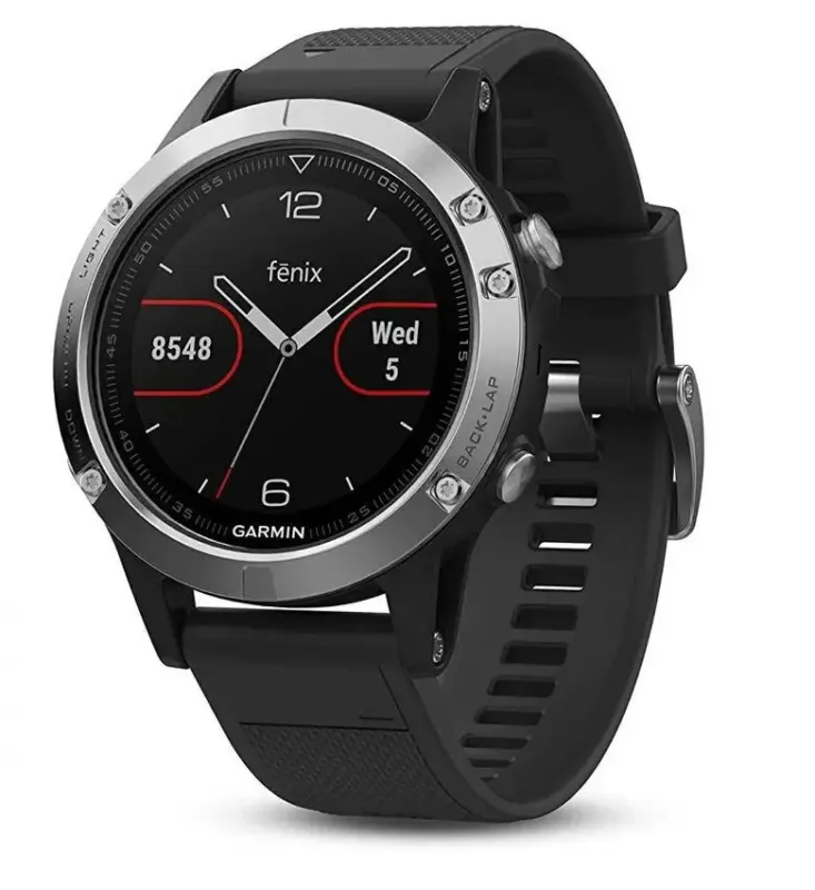 Acquista Ora Garmin fēnix 5 orologio sportivo Bluetooth 240 x 240 Pixel Nero, Argento