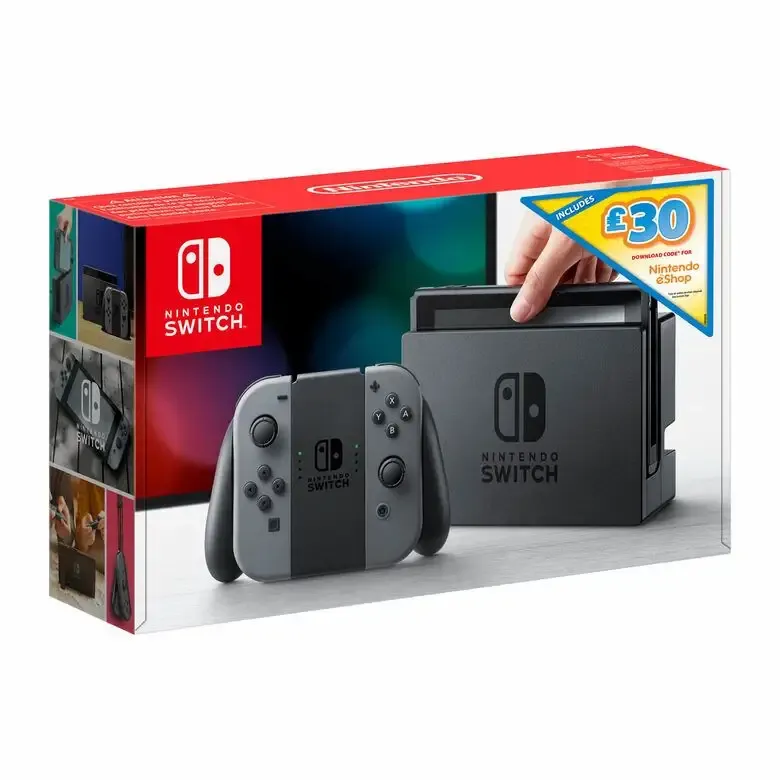 Nintendo Switch + 35 voucher eShop console da gioco portatile 15,8 cm (6.2") 32 GB Touch screen Wi-Fi Grigio Quantità Limitata