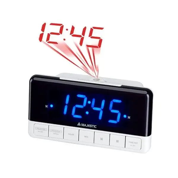 New Majestic SVE-337P Sveglia digitale Nero, Bianco Compra Online