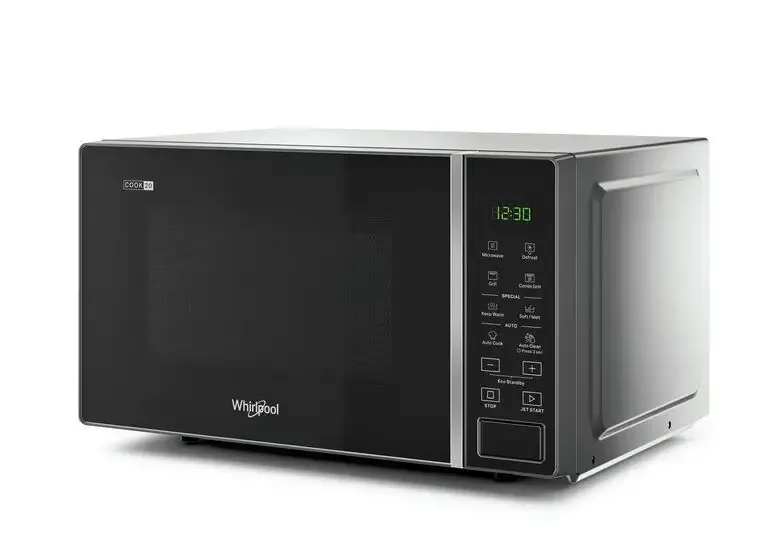 Bestseller Whirlpool MWP 203 SB Superficie piana Microonde con grill 20 L 700 W Nero, Argento