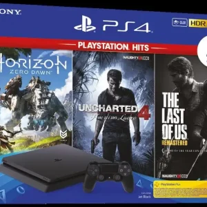 Sony PS4 1TB + Horizon Zero Dawn + The Last of Us + Uncharted 4 1000 GB Wi-Fi Nero Esclusivo