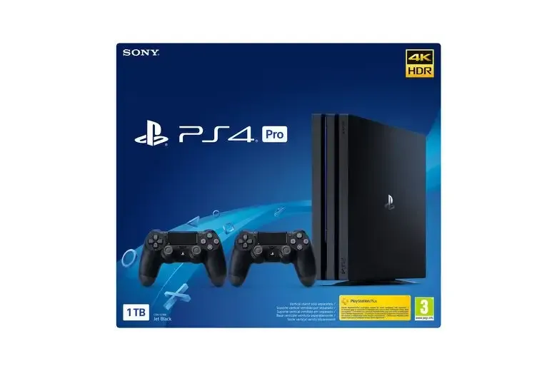 Vendita Finale Sony PS4 Pro 1TB Gamma + 2 DS4 V2 1000 GB Wi-Fi Nero