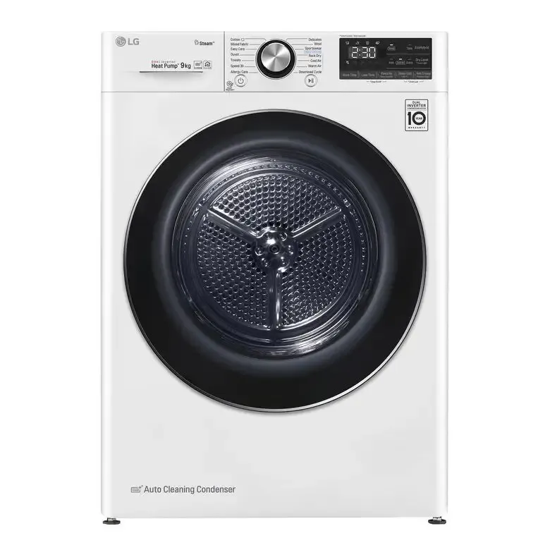 LG RC90V9AV2W Asciugatrice 9 kg Pompa di Calore Libera installazione Carica frontale A+++ Prezzo Scontato
