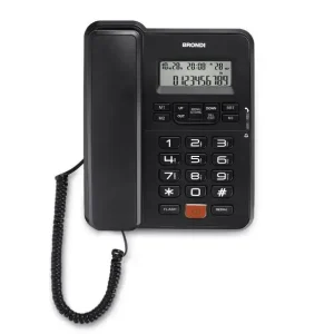 Compra Oggi Stesso Brondi Office Desk Telefono DECT Identificatore di chiamata Nero