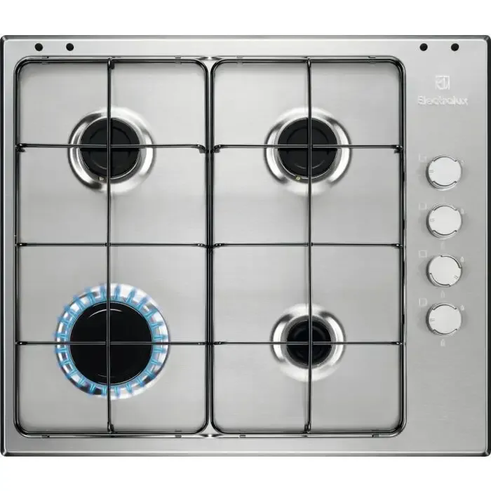 Professionale Electrolux EGS6404SX Acciaio inossidabile Da incasso 60 cm Gas 4 Fornello(i)