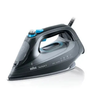 Braun TexStyle 9 SI 9188 E BK Ferro a vapore Eloxal 2800 W Nero Prezzo Di Fabbrica