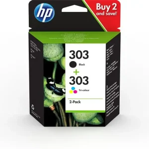 Promozione Esclusiva HP Confezione da 2 cartucce di inchiostro nero/in tricromia originali 303