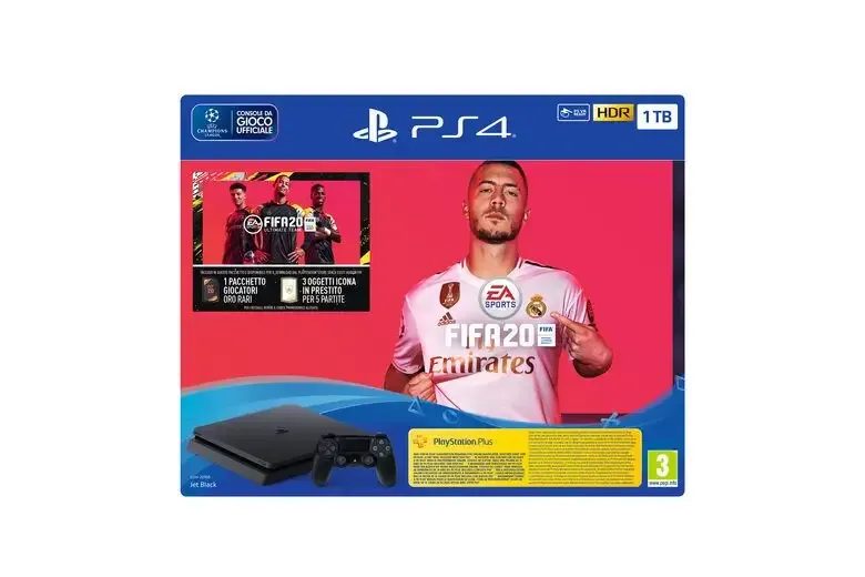 Sony PS4 1TB + FIFA 20 1000 GB Wi-Fi Nero Promo Stagionale