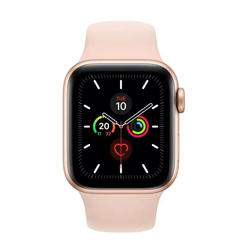 Quantità Limitata Apple Watch Series 5 GPS, 40mm in alluminio oro con cinturino Sport Rosa sabbia