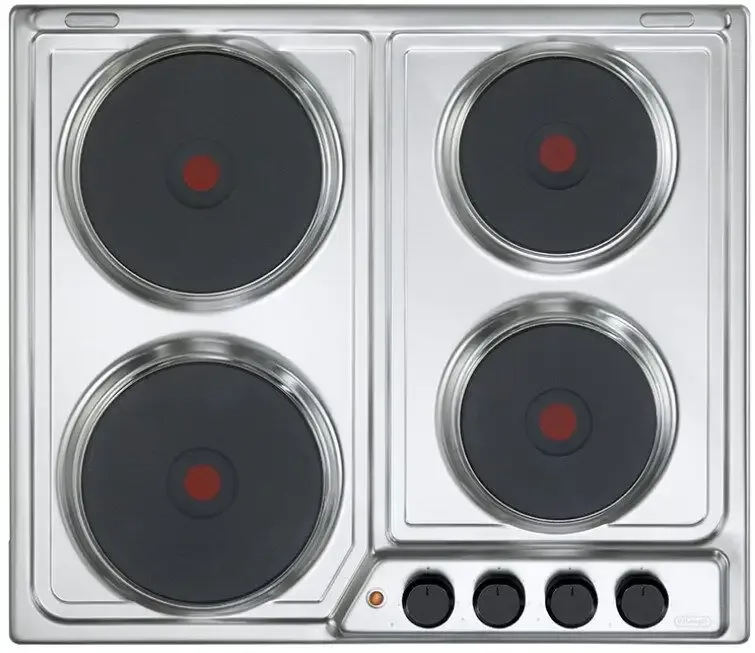 De’Longhi FFI 46 ER piano cottura Acciaio inossidabile Da incasso 60 cm Piastra sigillata 4 Fornello(i) Compra Adesso
