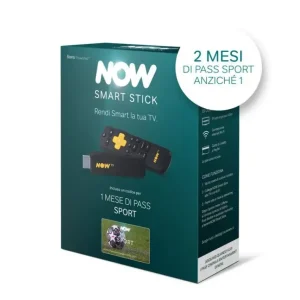 Scelto Dai Clienti Now TV Smart Stick con i primi 2 mesi inclusi del Pass Sport di NOW