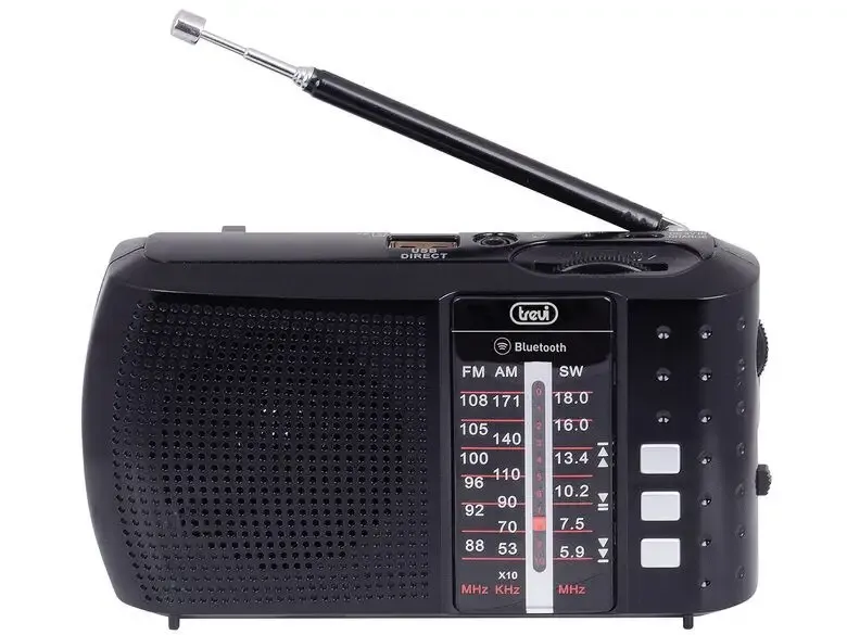 Reso Gratuito Trevi 0RA7F2000 radio Portatile Analogico e digitale Nero
