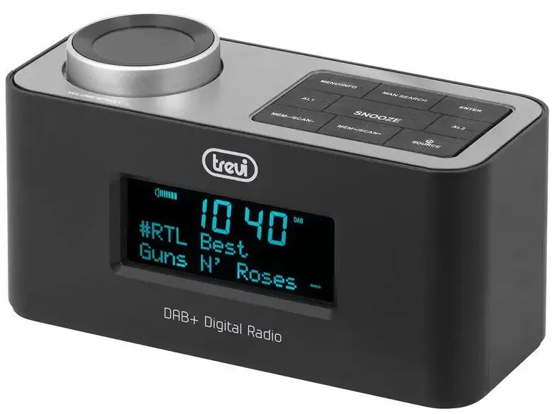 Trevi RC 80D6 DAB Portatile Analogico e digitale Nero, Argento Consegna Rapida