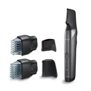 Reso Gratuito Panasonic ER-GY60, Regolabarba, Viso e corpo, Lama verticale, 4 Pettini accessori, 30 step taglio, Wet&Dry, Silver