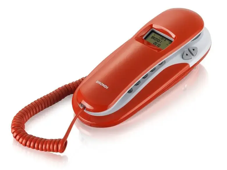 Brondi KENOBY CID Telefono analogico Identificatore di chiamata Rosso, Bianco A Buon Prezzo