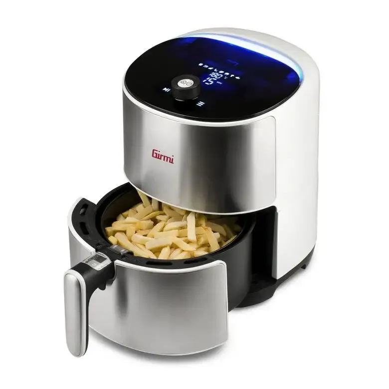 Più Venduto Girmi FG95 Singolo 3,2 L Indipendente 1500 W Friggitrice ad aria calda Acciaio satinato, Bianco