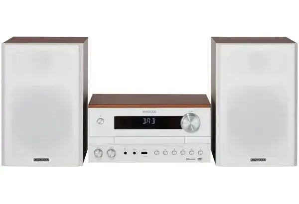 Kenwood M-820DAB Microsistema audio per la casa 50 W Bianco, Legno Economico