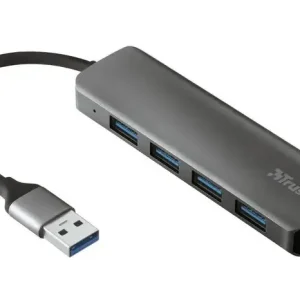 Trust Halyx Aluminium 4-Port USB 3.2 Hub Grigio Economico