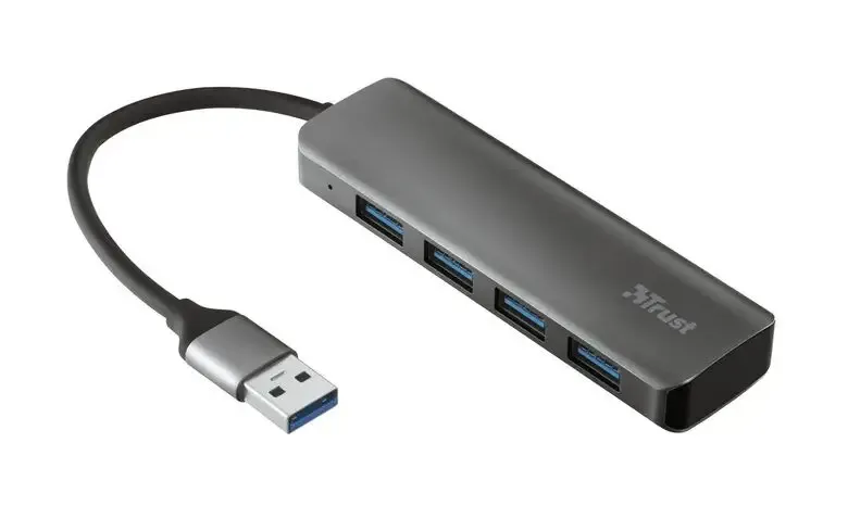 Trust Halyx Aluminium 4-Port USB 3.2 Hub Grigio Economico