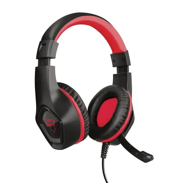 Trust GXT 404R Rana Auricolare Cablato A Padiglione Giocare Nero, Rosso Reso Gratuito
