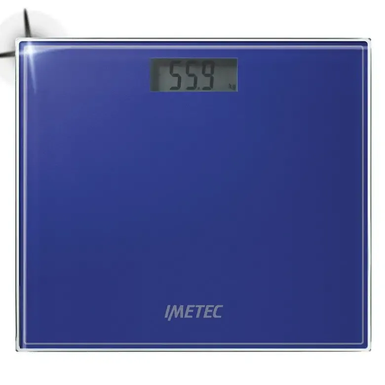 Imetec ES1 100 Rettangolo Blu Bilancia pesapersone elettronica Soddisfatti O Rimborsati