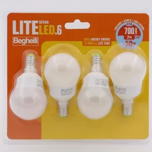 Spedizione Espresso Beghelli LiteLED.6 Lampadina a risparmio energetico 7 W E14 F