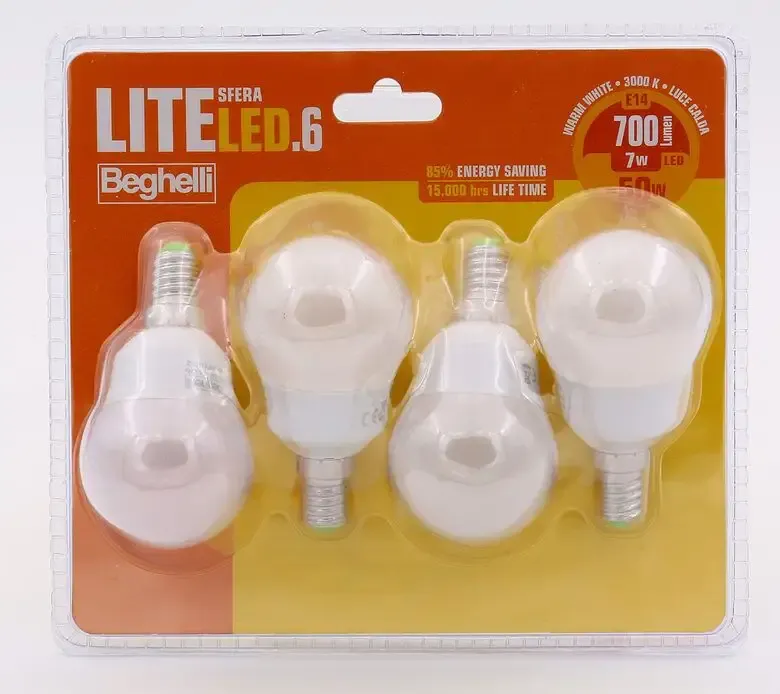 Solo Oggi Beghelli LiteLED.6 Lampadina a risparmio energetico 7 W E14 F
