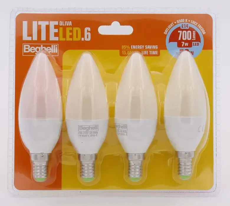 Offerta Speciale Beghelli LiteLED.6 Lampadina a risparmio energetico 7 W E14 F